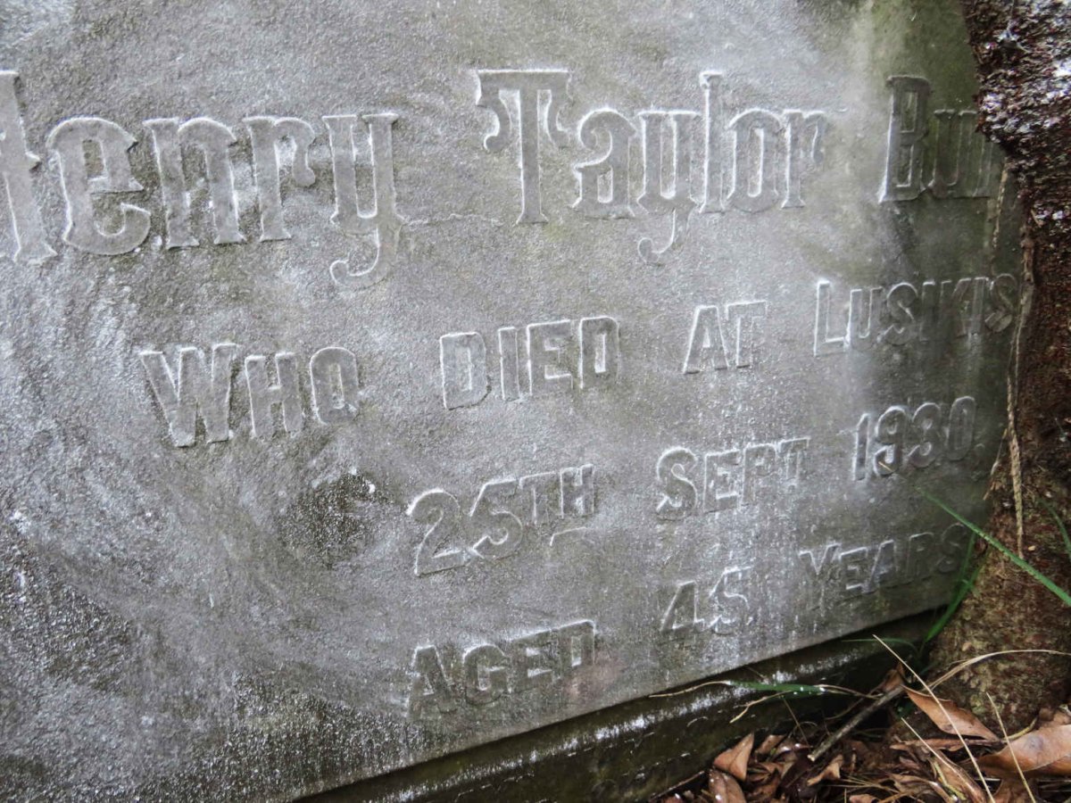 BURCHELL Henry Taylor -1930