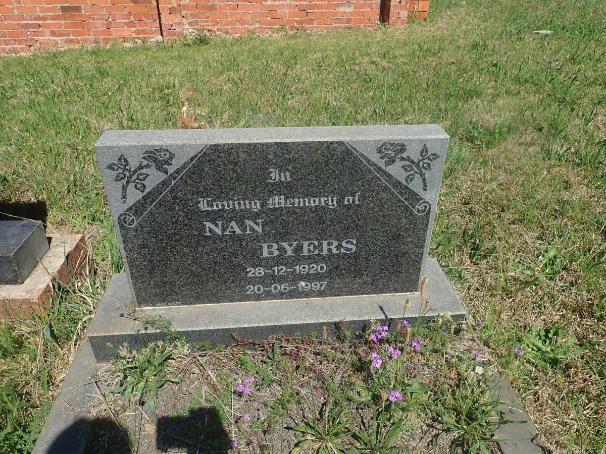 BYERS Nan 1920-1997
