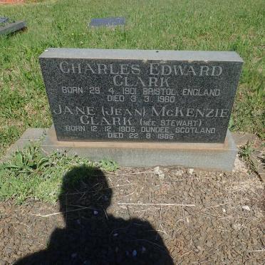 CLARK Charles Edward 1901-1980 &amp; Jane McKenzie STEWART 1905-1985