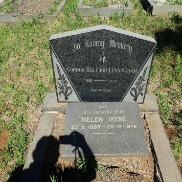 CUNNINGHAM Gordon, BALFOUR 1889-1972 &amp; Helen Irene 1889-1976