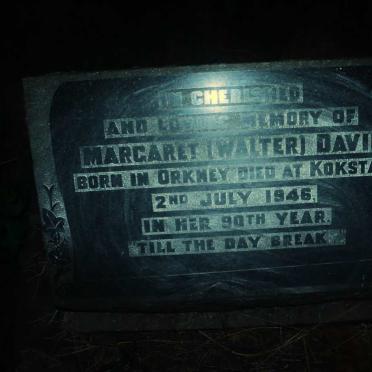 DAVIE Margaret -1946