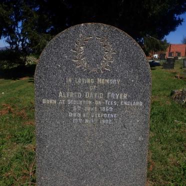 FRYER Alfred David 1869-1902