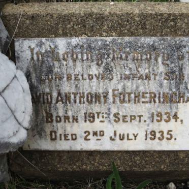 FOTHERINGHAM David Anthony 1934-1935