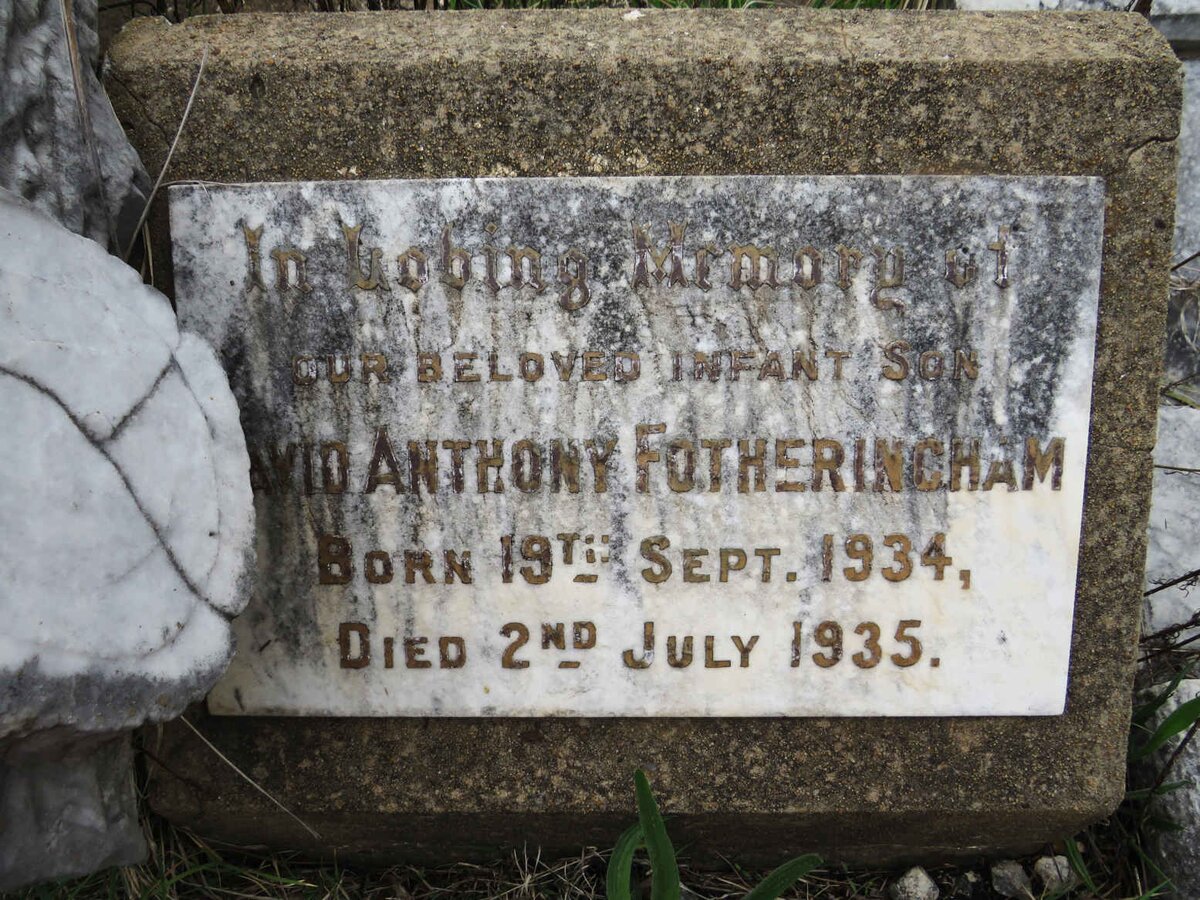 FOTHERINGHAM David Anthony 1934-1935