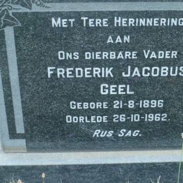 GEEL Frederik Jacobus 1896-1962