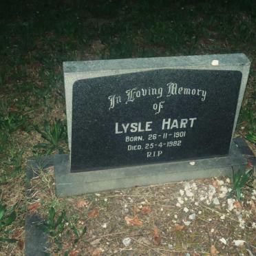 HART Lysle 1901-1982