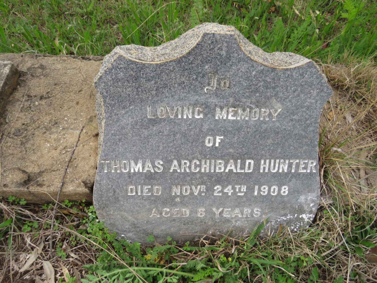 HUNTER Thomas Archibald -1908
