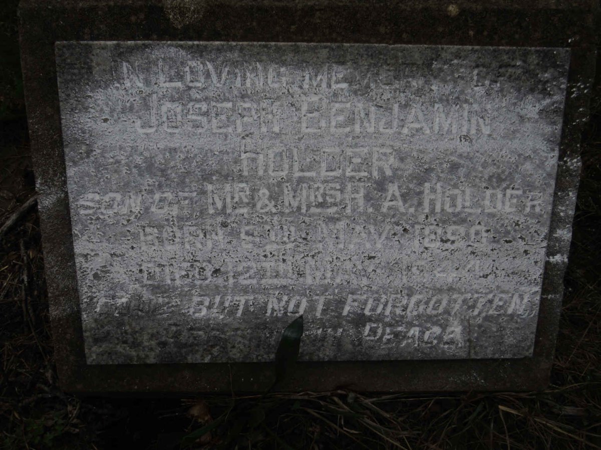 HOLDER Joseph Benjamin 1890-1944
