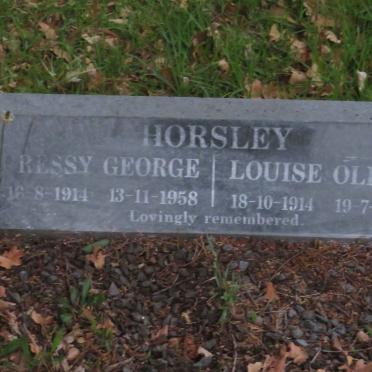 HORSLEY Ressey George 1914-1958 &amp; Louise Olive 1914-1997