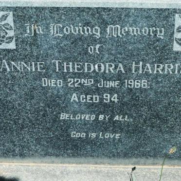 HARRIS Annie Thedora -1966