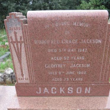 JACKSON Geoffrey -1958 &amp; Winnifred Grace -1942