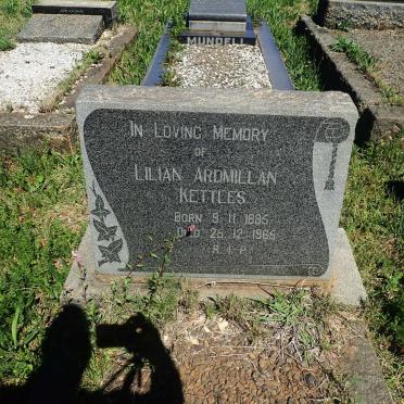 KETTLES Lilian Ardmillan 1885-1965