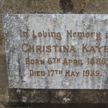 KAYE Christina 1880-1939
