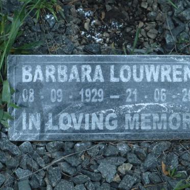 LOUWRENS Barbara 1929-2018