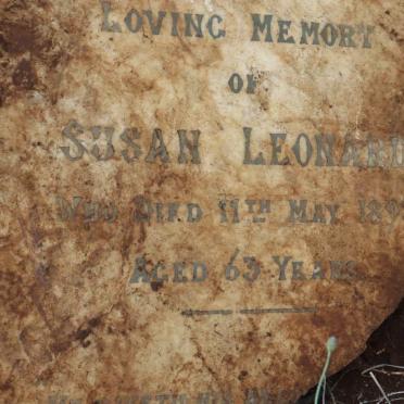LEONARD William Weston -1902 &amp; Susan -189?