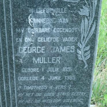 MULLER George James 1891-1965