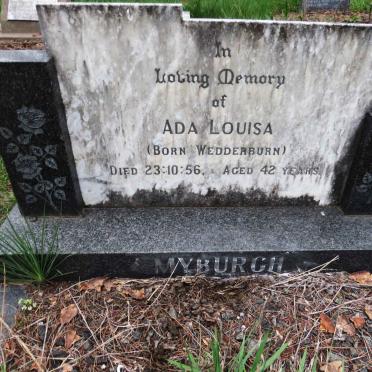 MYBURGH Ada Louisa nee WEDDERBURN -1956