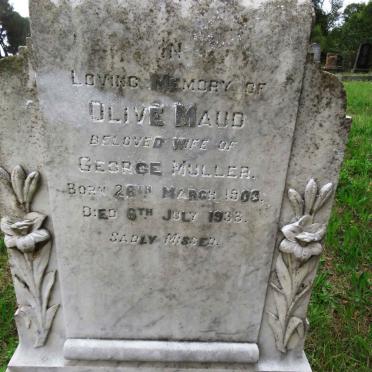 MULLER Olive Maud 1903-1938