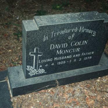MONCUR David Colin 1905-1979