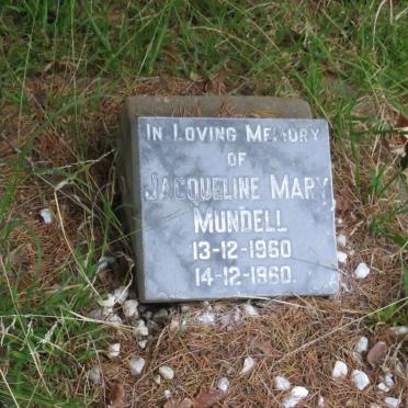 MUNDELL Jacqueline Mary 1960-1960