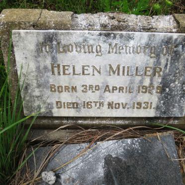 MILLER Helen 1929-1931