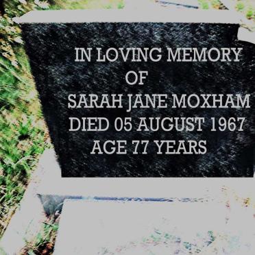 MOXHAM Sarah Jane -1967