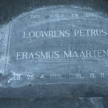 MAARTENS Louwrens Petrus Erasmus 1888-1970
