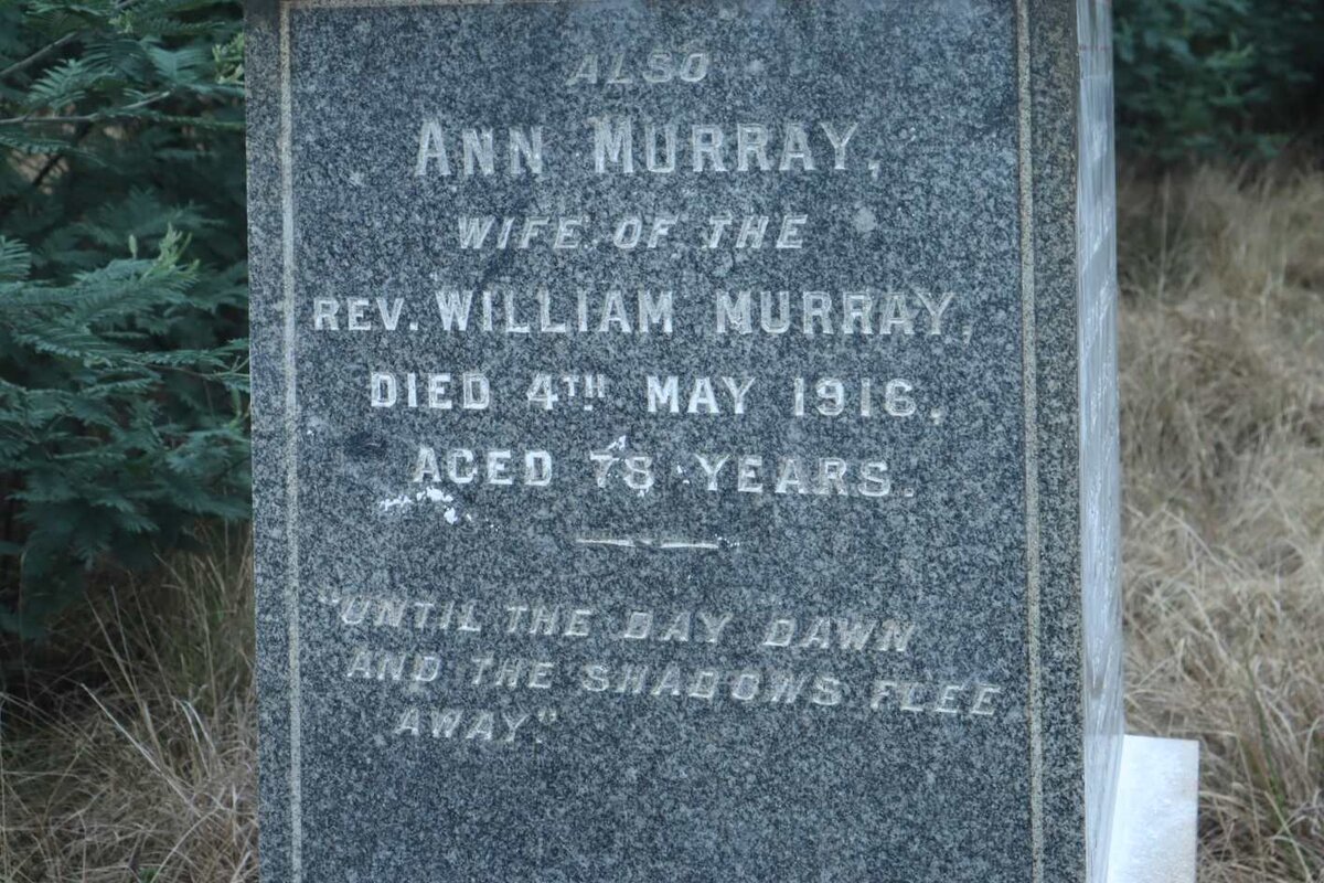 MURRAY William -1906 &amp; Ann -1916
