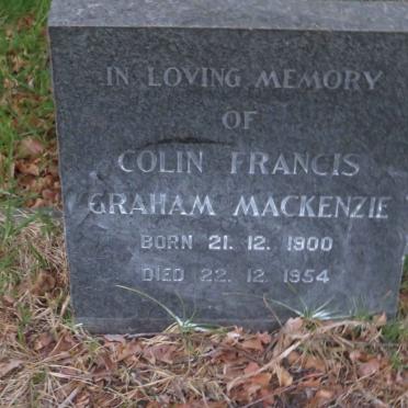 MACKENZIE Colin Francis Graham 1900-1954