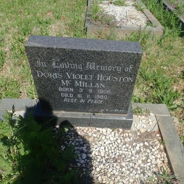 MCMILLAN Doris Violet Houston 1906-1980