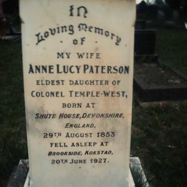 PATERSON Anne Lucy 1853-1927