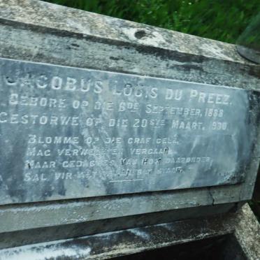 PREEZ Jacobus Louis, du 1888-1930