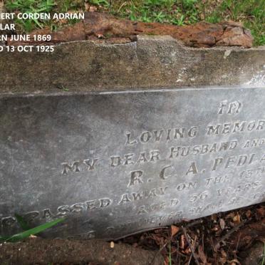 PEDLAR Rupert Corden Adrian 1869-1925