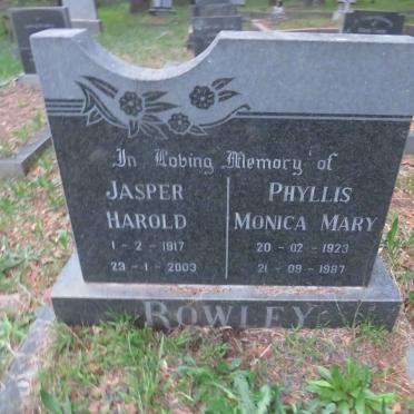ROWLEY Jasper Harold 1917-2003 &amp; Phyllis Monica Mary 1923-1987