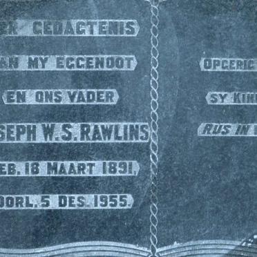 RAWLINS Joseph W.S. 1891-1955