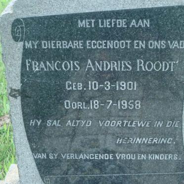 ROODT Francois Andries 1901-1958