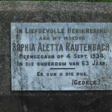 RAUTENBACH Sophia Aletta -1934