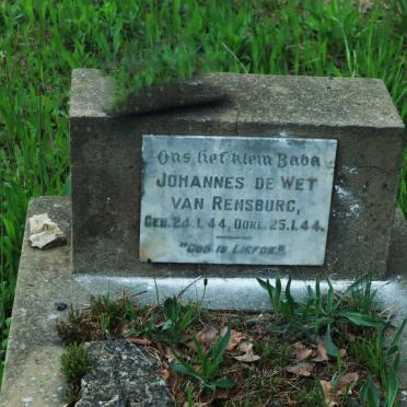 RENSBURG Johannes de Wet, van 1944-1944