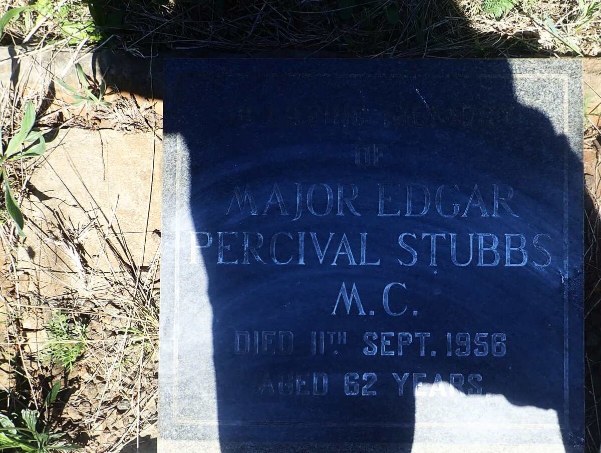STUBBS Edgar Percival -1956