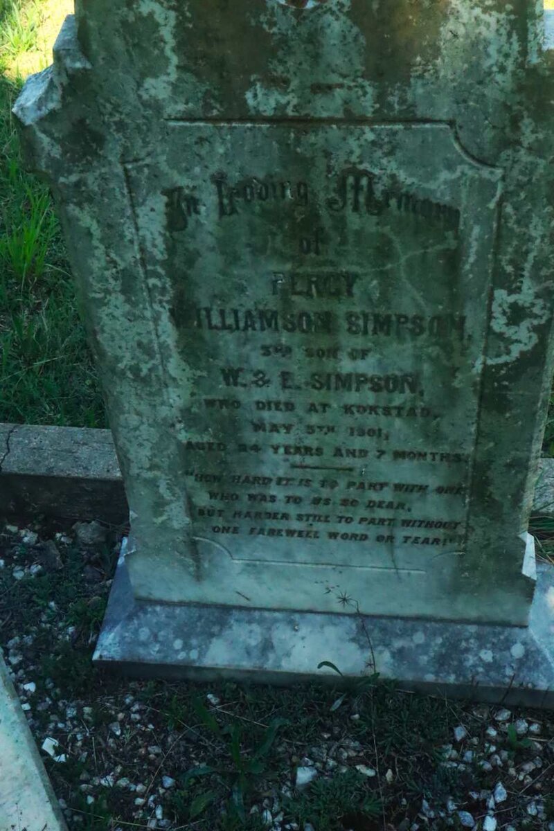 SIMPSON Percy Williamson -1901