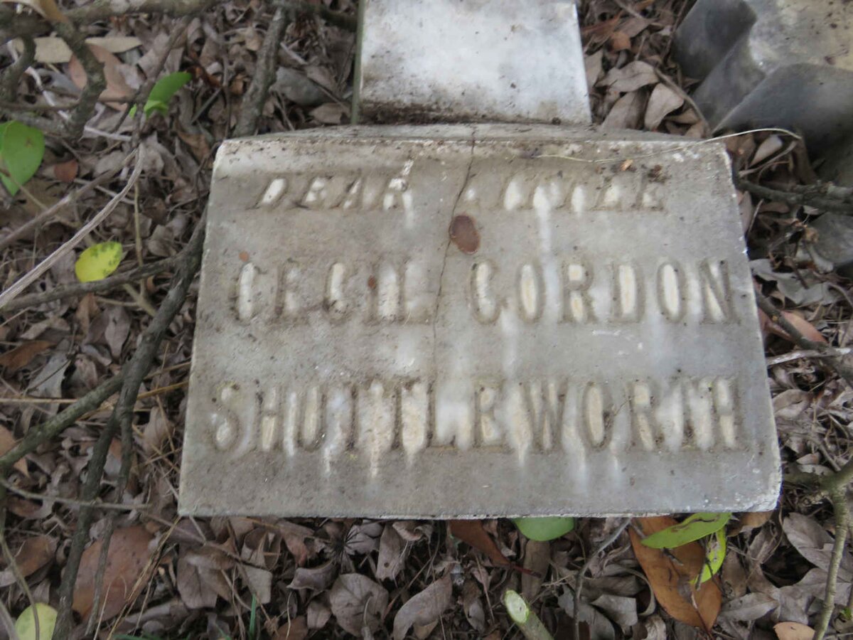 SHUTTLEWORTH Cecil Gordon 1899-1900