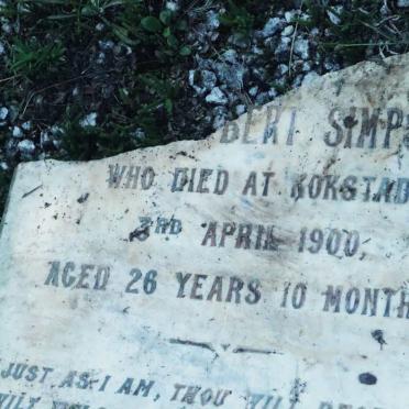 SIMPSON John Robert -1900