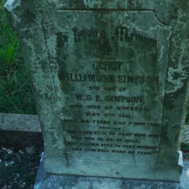 SIMPSON Percy Williamson -1901