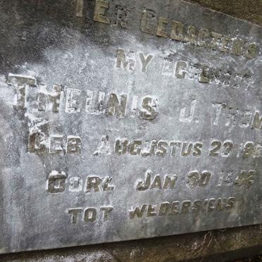 THOMAS Theunis J. 1883-1942