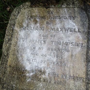 THOMPSON William Maxwell -1911