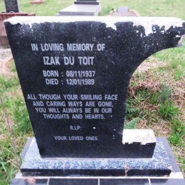 TOIT Izak, du 1937-1989