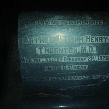 THORNTON Arthur Joseph Henry -1920