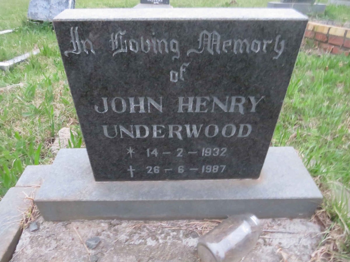 UNDERWOOD John Henry 1932-1987