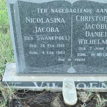 VILJOEN Christoffel Jacobus Daniel Wilhelmus 1915-2006 &amp; Nicolasina Jacoba SWANEPOEL 1918-1992