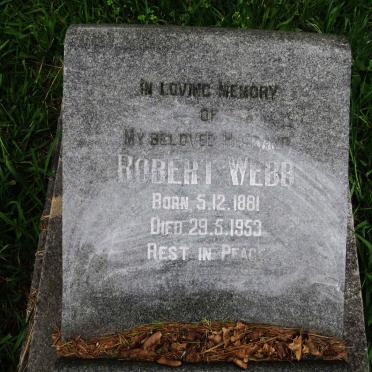 WEBB Robert 1881-1953